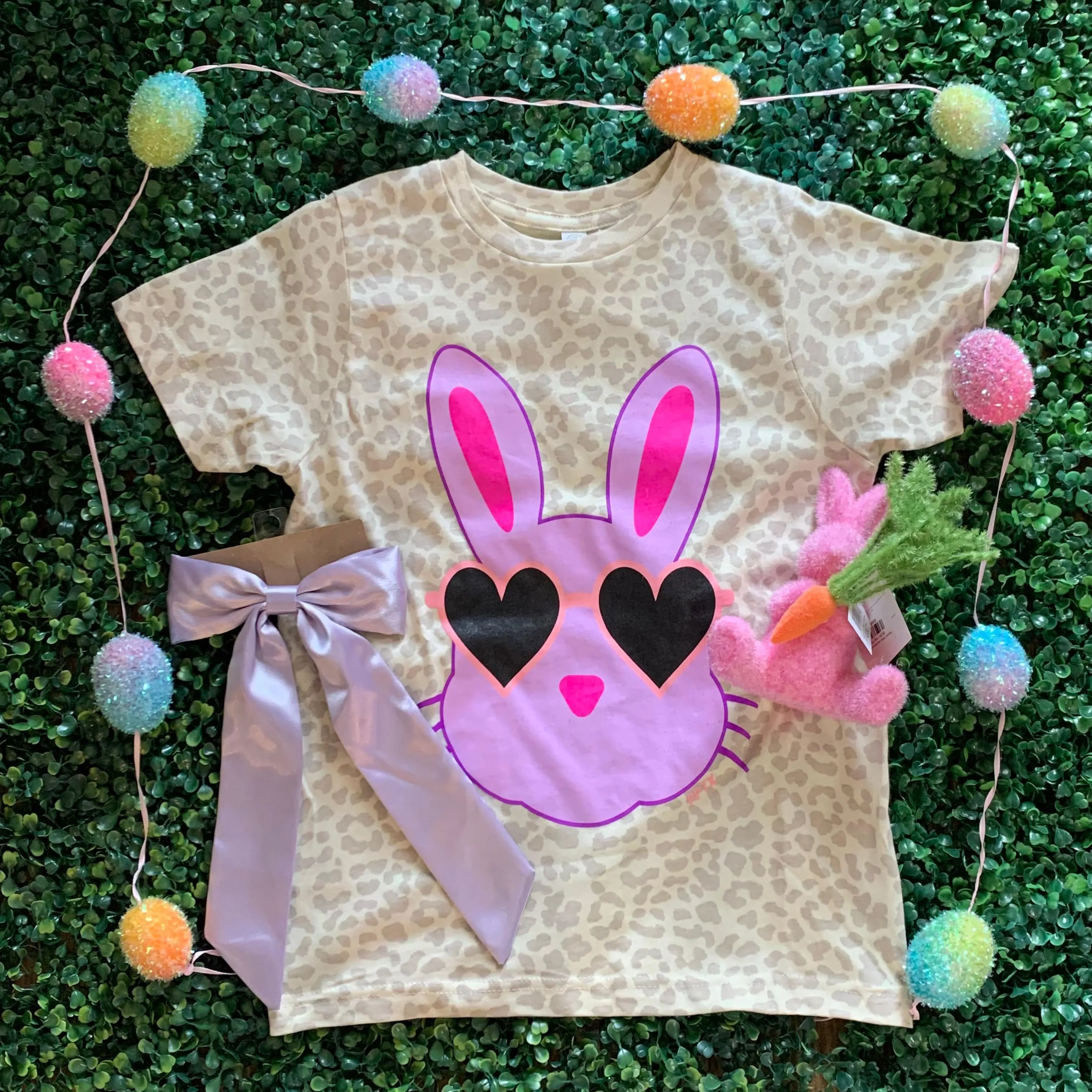 Colorful Bunny Tee - Youth