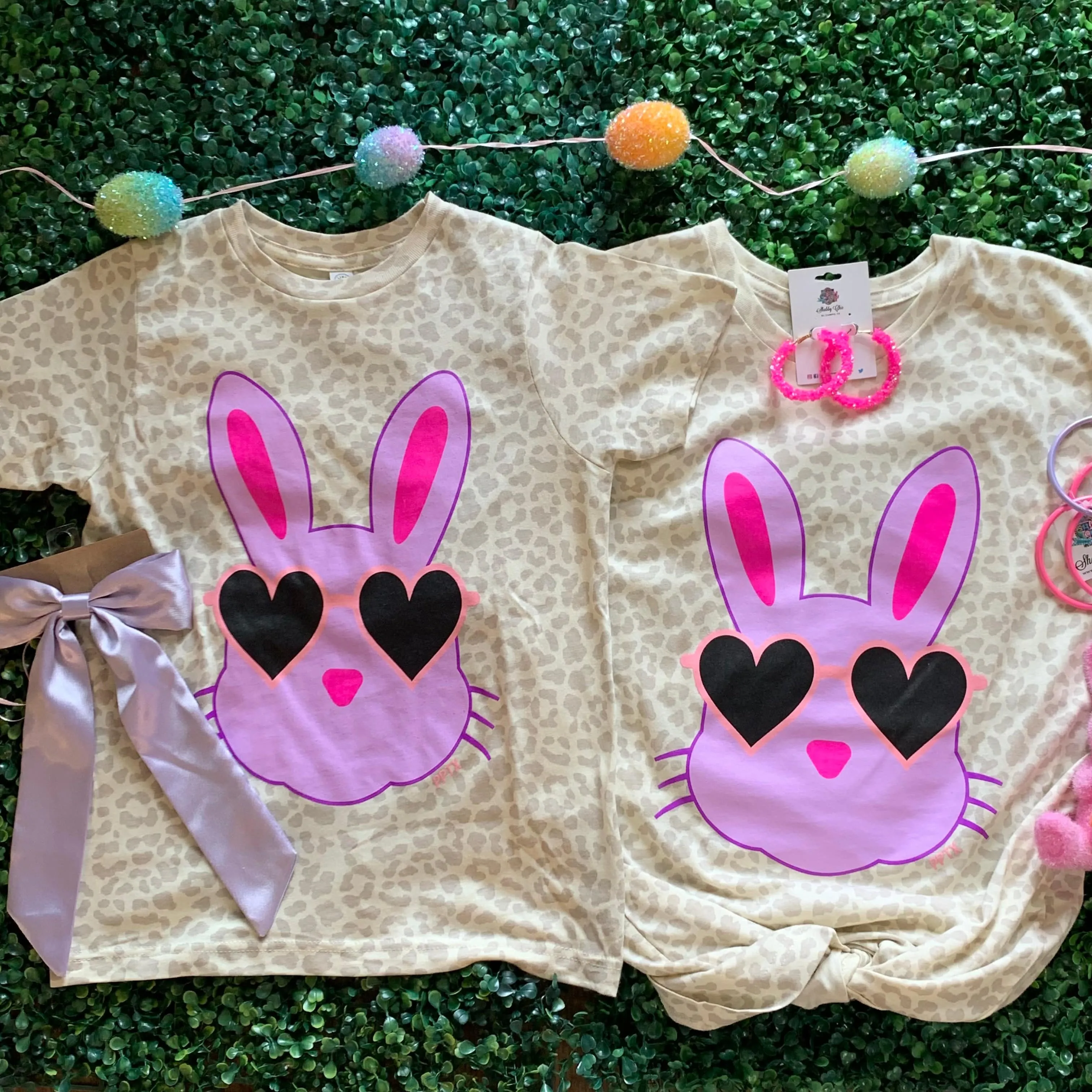 Colorful Bunny Tee - Youth
