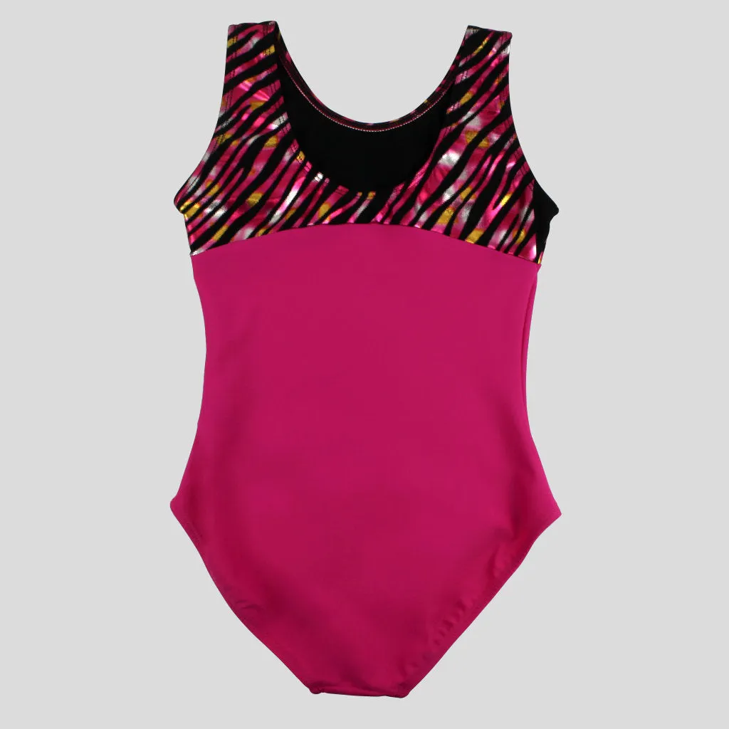 Colourful Zebra Pink Leotard