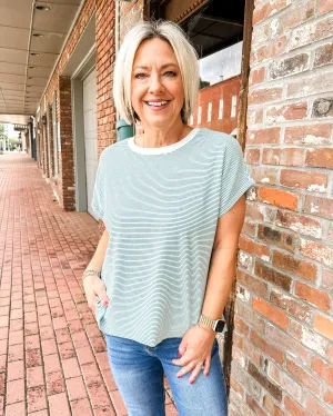 Comfy Chic Striped Top