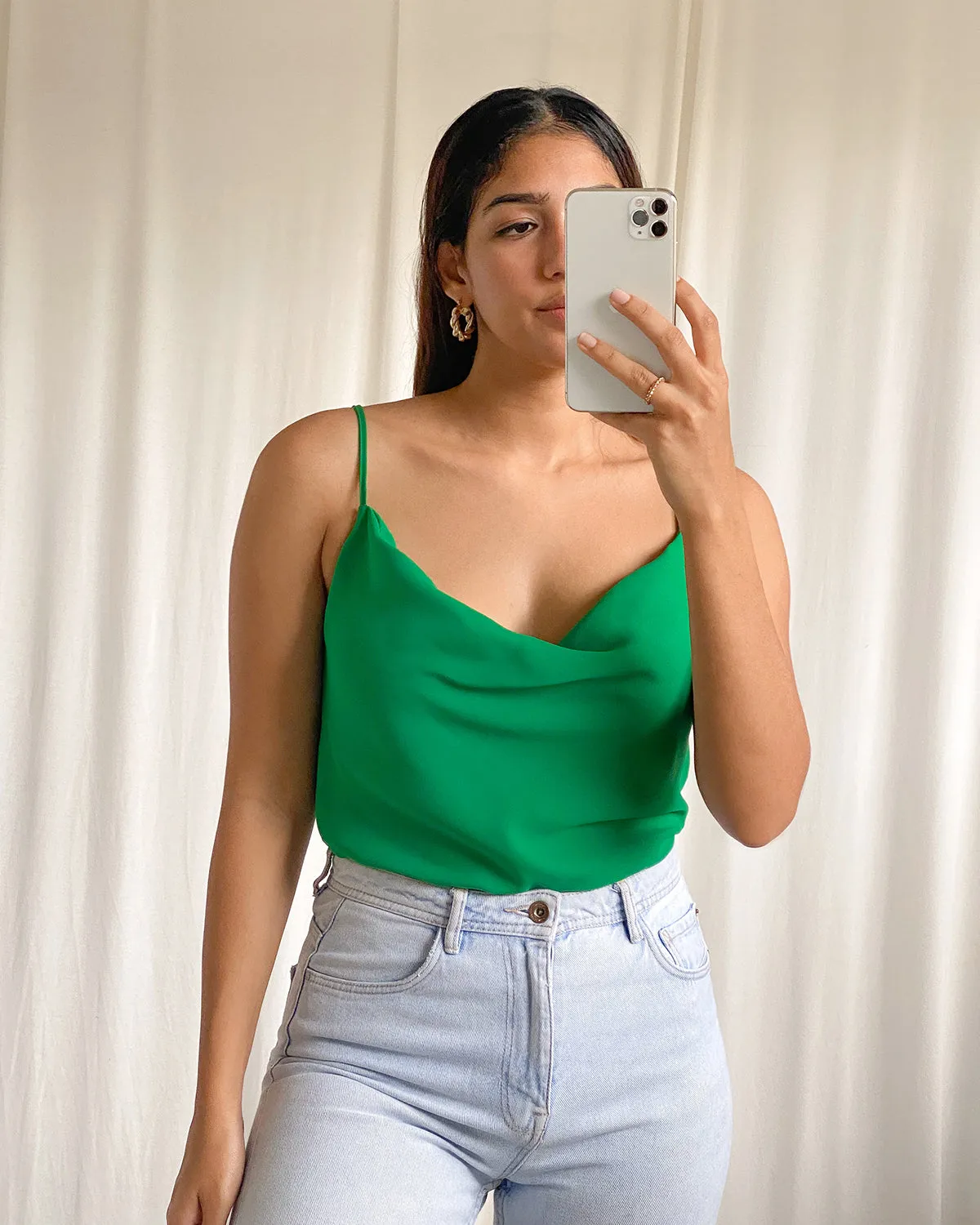 Cowl Neck Cami Top