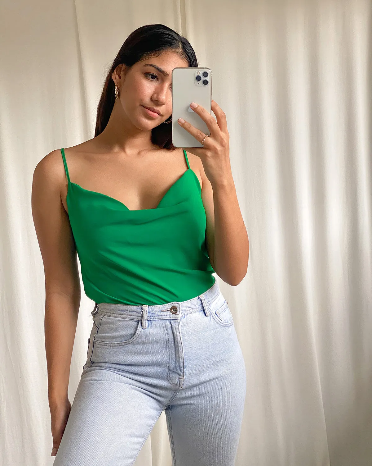 Cowl Neck Cami Top