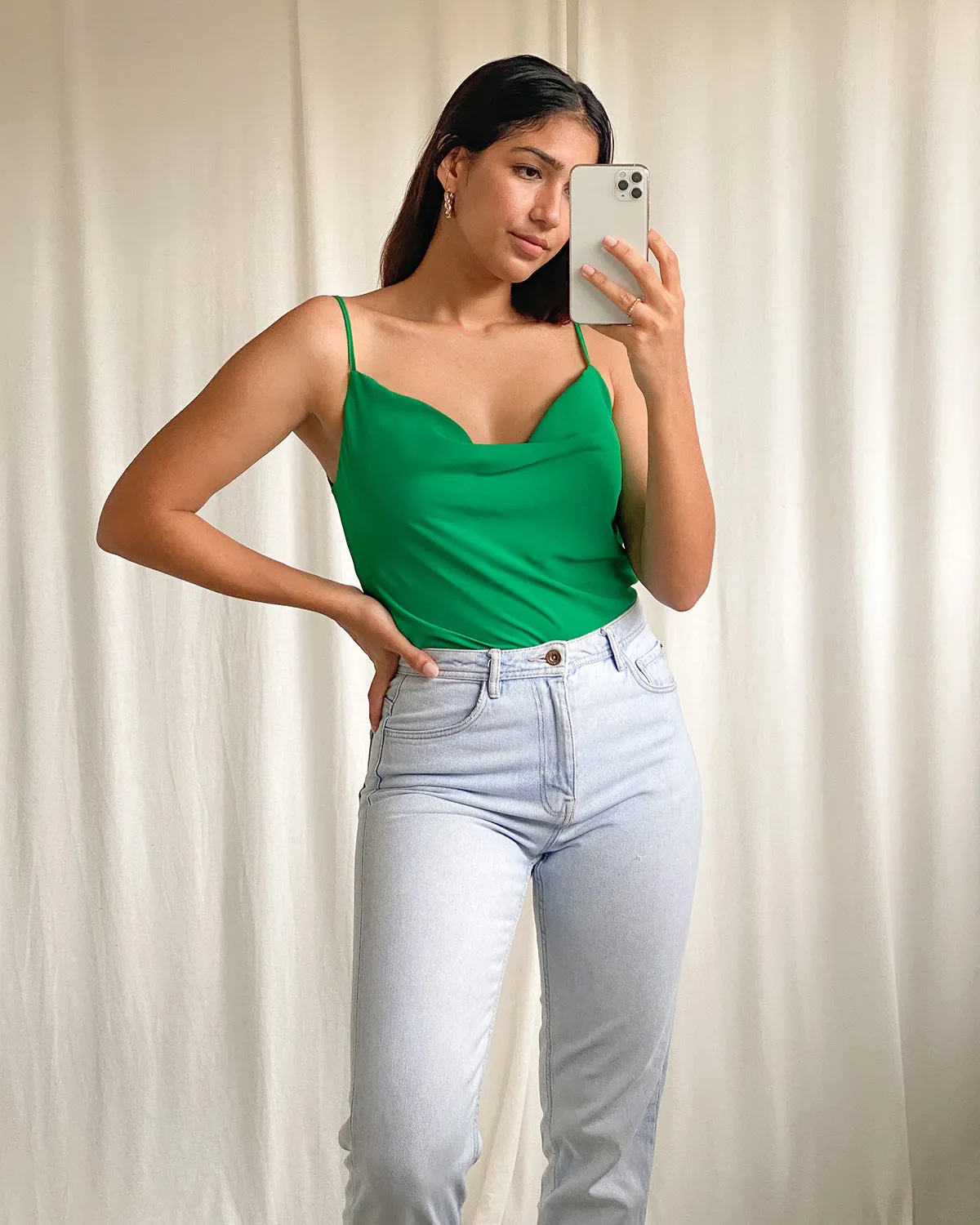 Cowl Neck Cami Top