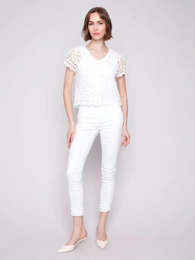 Crochet Bolero-White