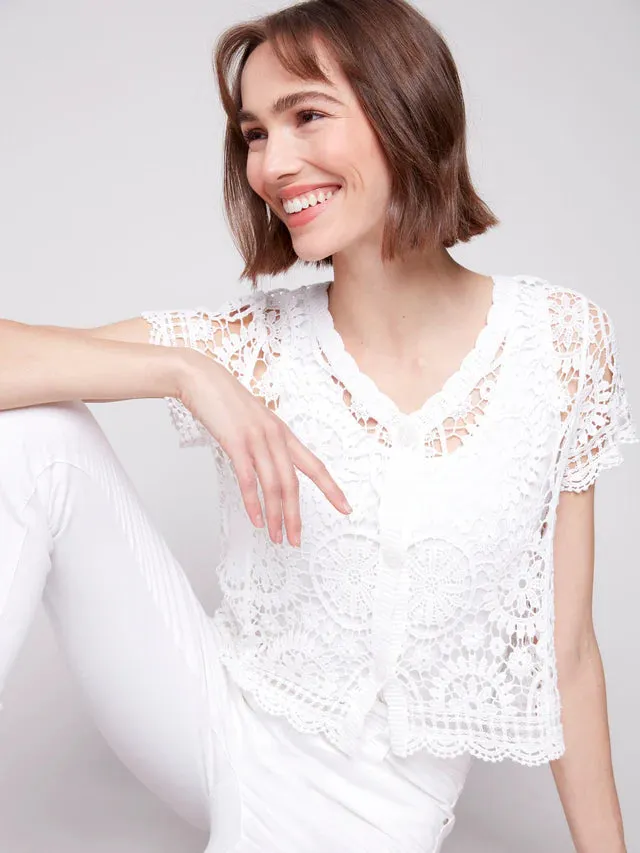 Crochet Bolero-White