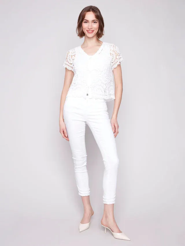 Crochet Bolero-White