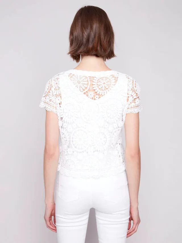 Crochet Bolero-White