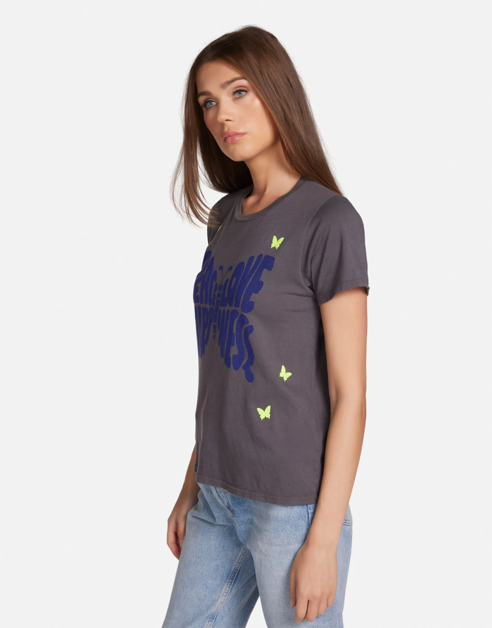 Croft Neon Peace Love Butterflies