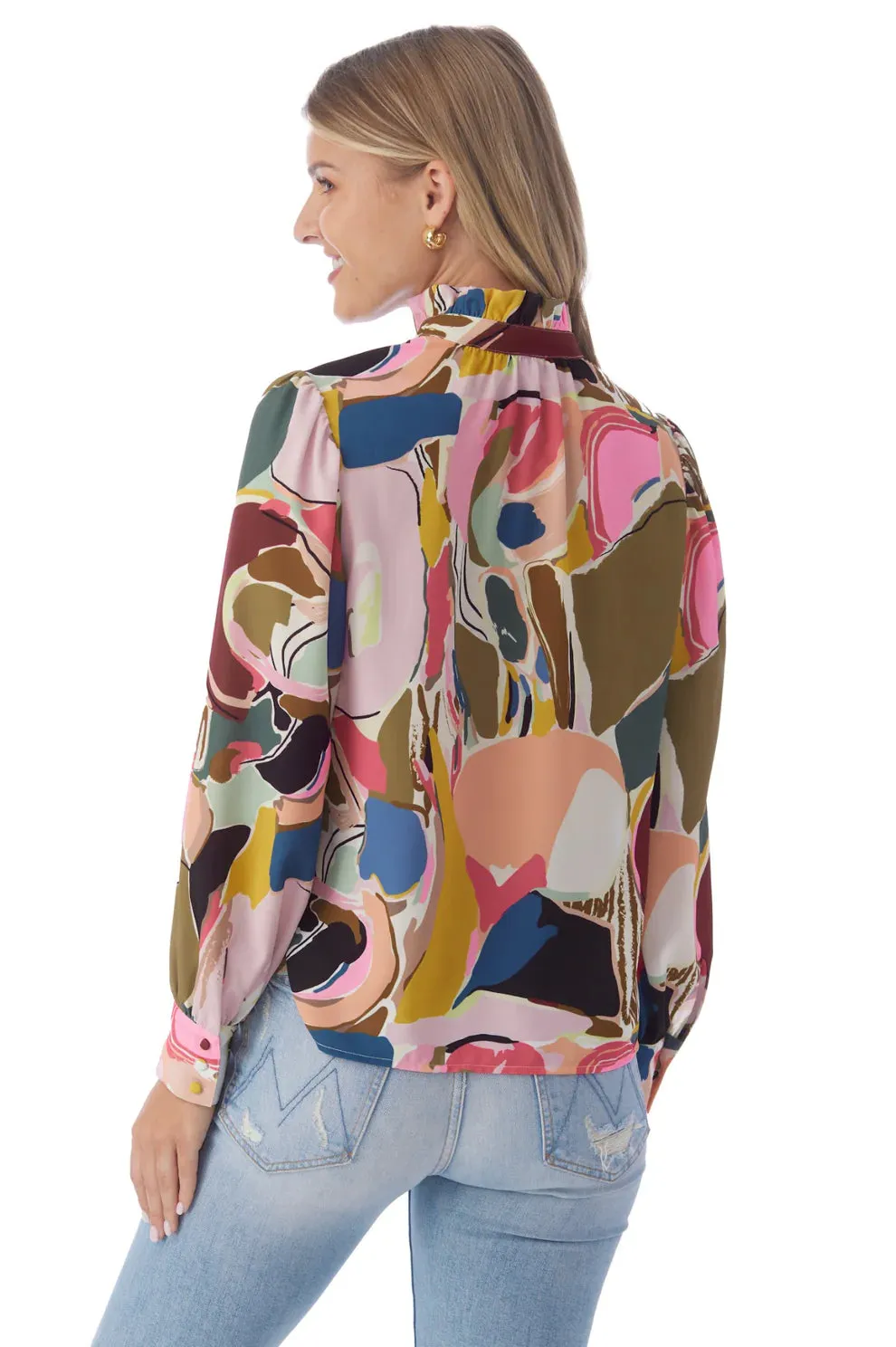 CROSBY LYLA TOP - ABSTRACT