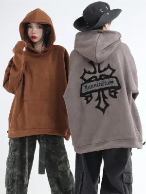 Cross Vintage Suede Washed Hoodie