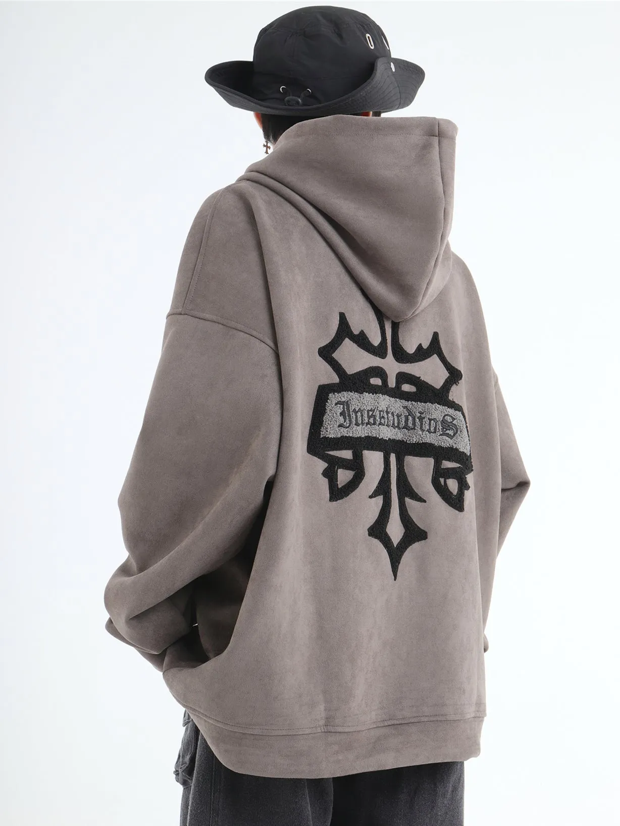 Cross Vintage Suede Washed Hoodie