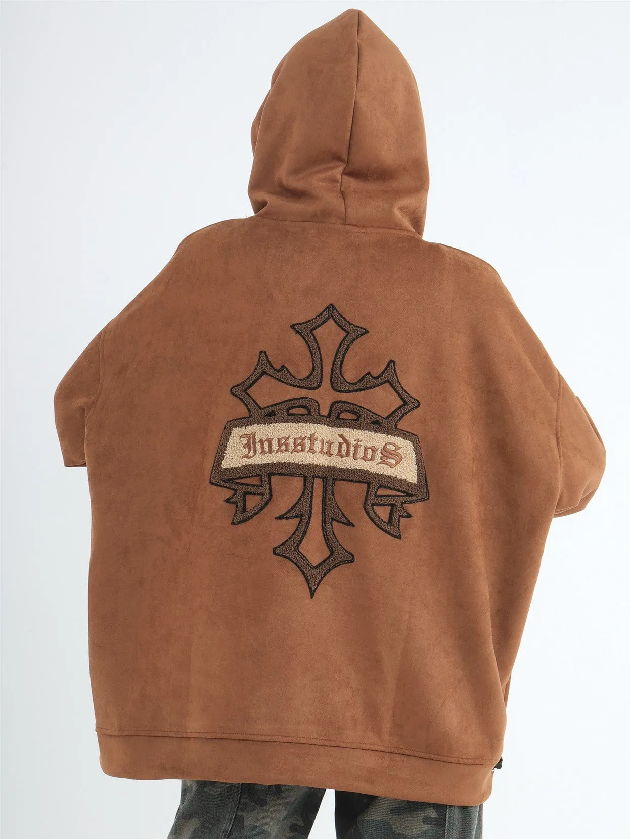 Cross Vintage Suede Washed Hoodie