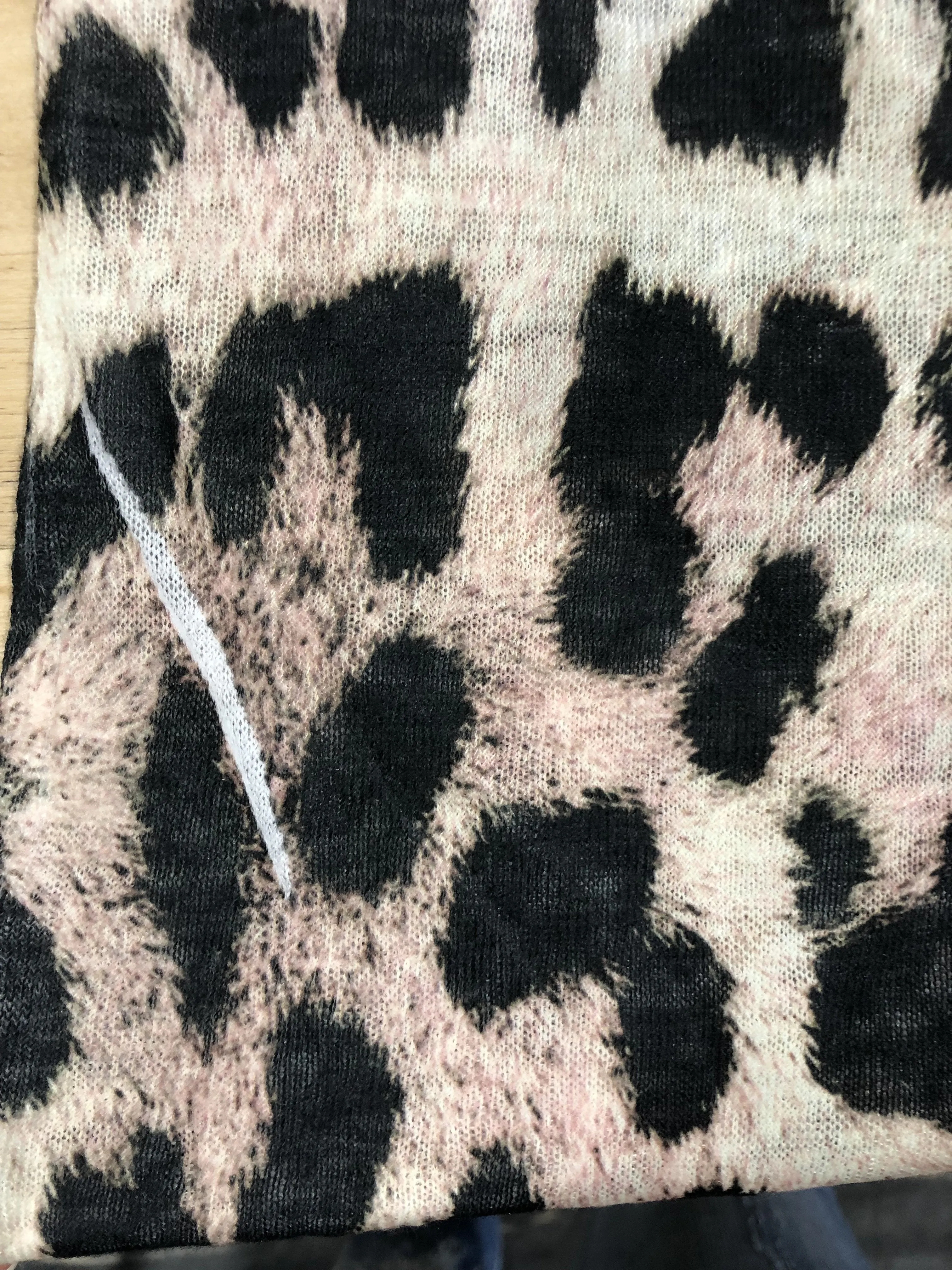 Crossing into Leopard Territory Top- White