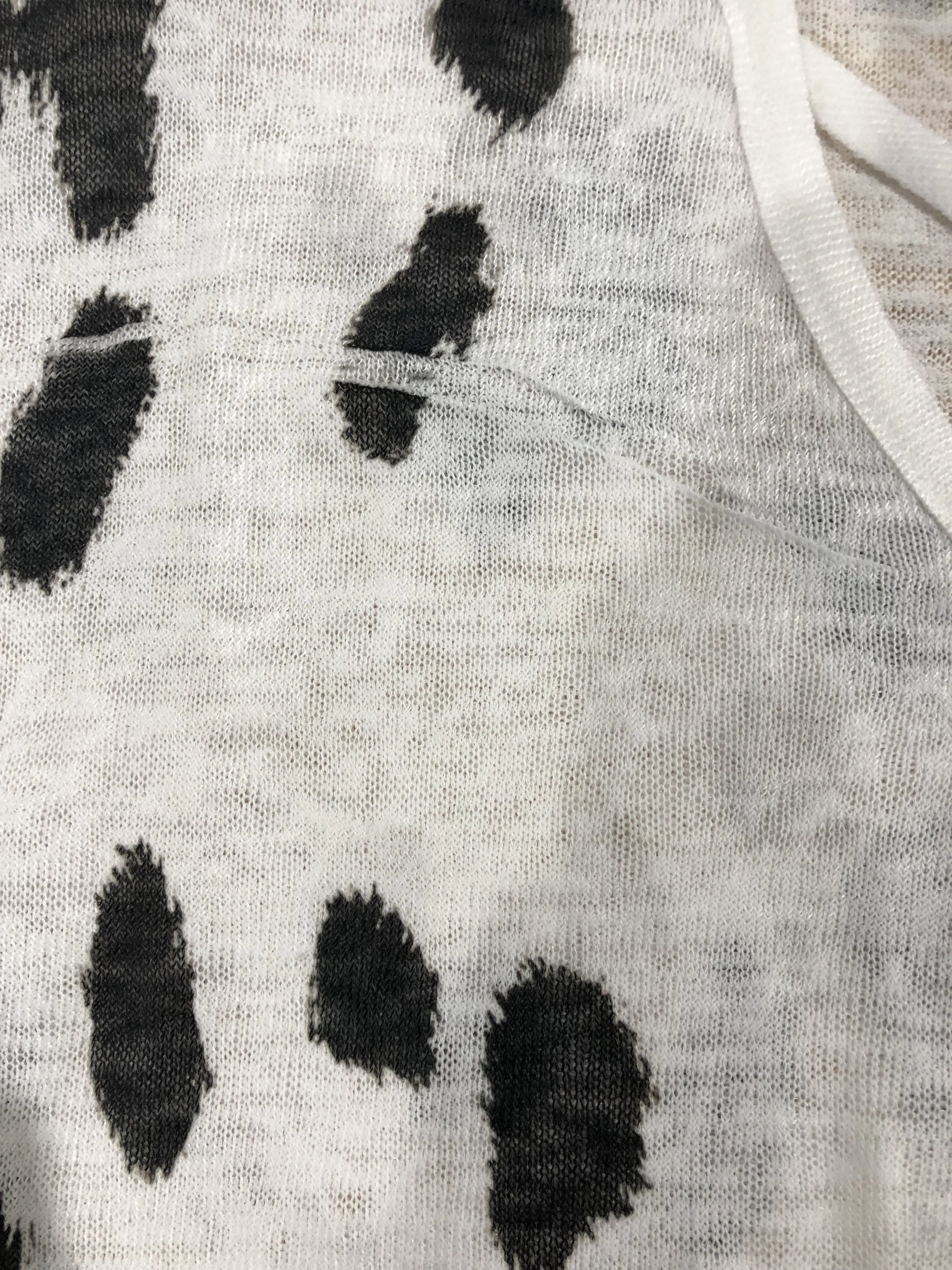 Crossing into Leopard Territory Top- White
