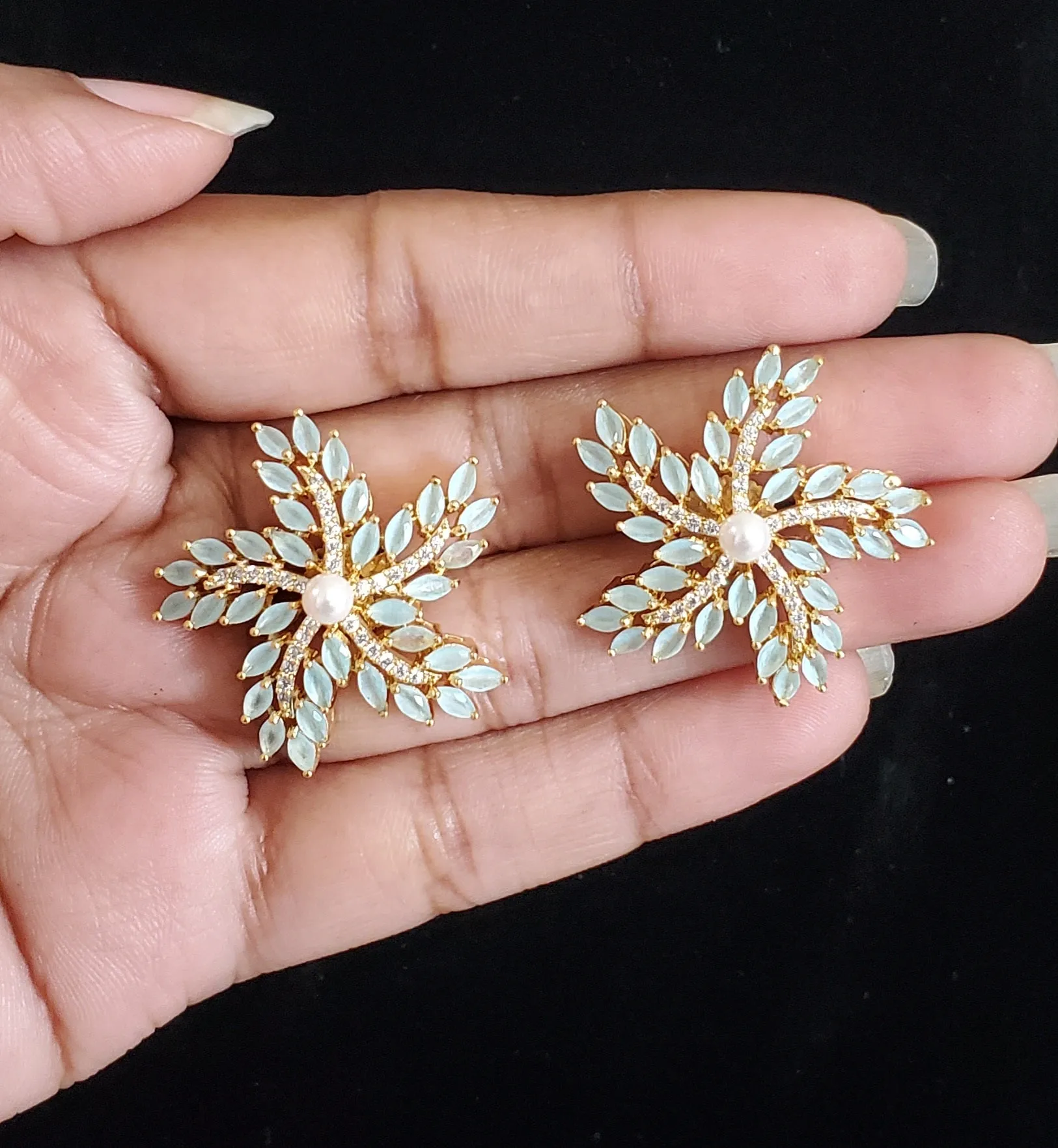 Cubic Zirconia Classic Tops With Gold Plating