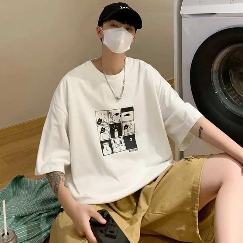 Cute Cartoon Graphic T-shirt Kawaii Fashion