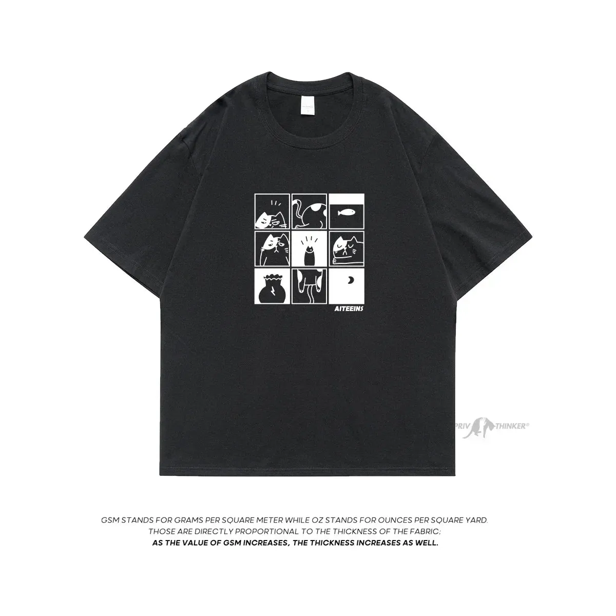 Cute Cartoon Graphic T-shirt Kawaii Fashion