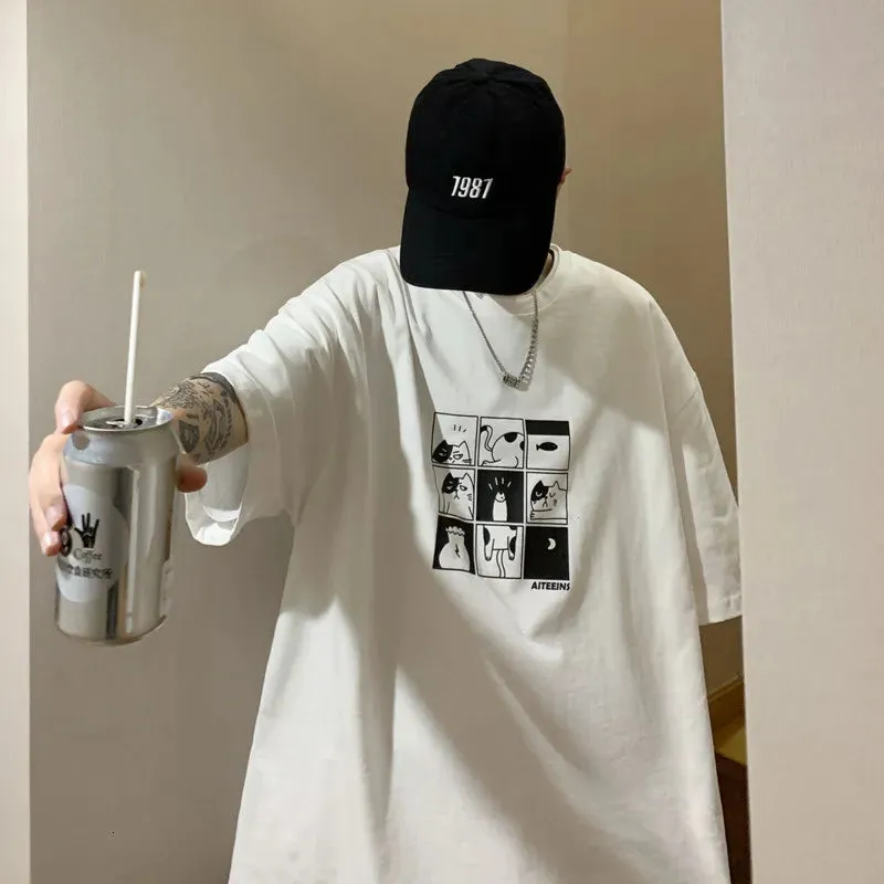 Cute Cartoon Graphic T-shirt Kawaii Fashion