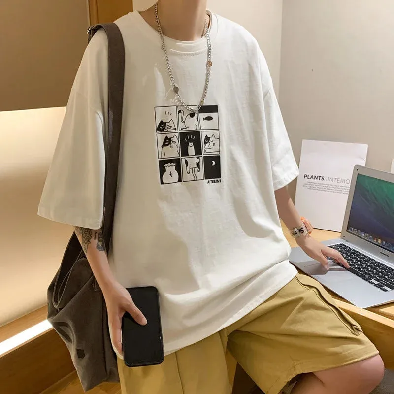 Cute Cartoon Graphic T-shirt Kawaii Fashion