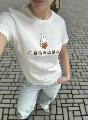 Daisy Street x Miffy Short Sleeved Fitted Tee