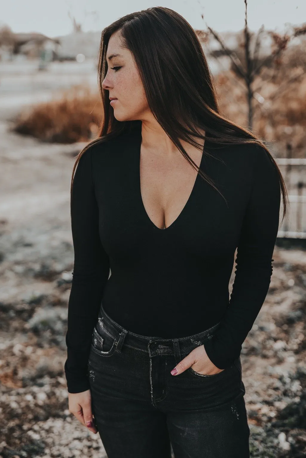 Date Night Long Sleeve Bodysuit *FINAL SALE*
