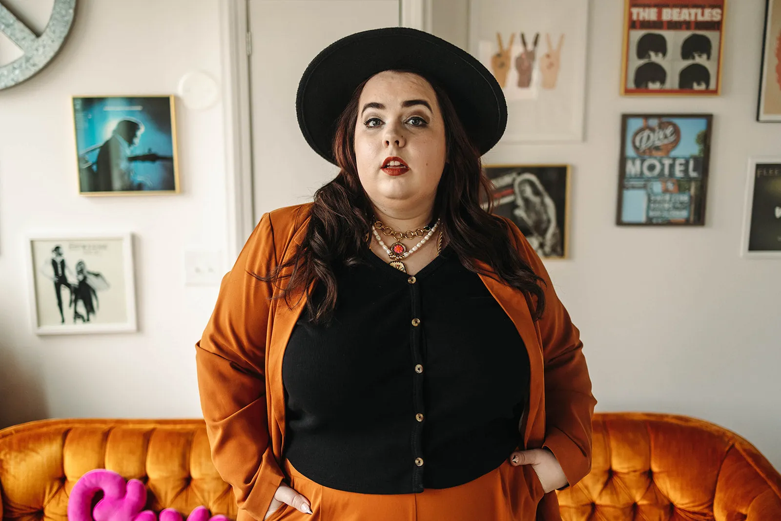 delaney top in black