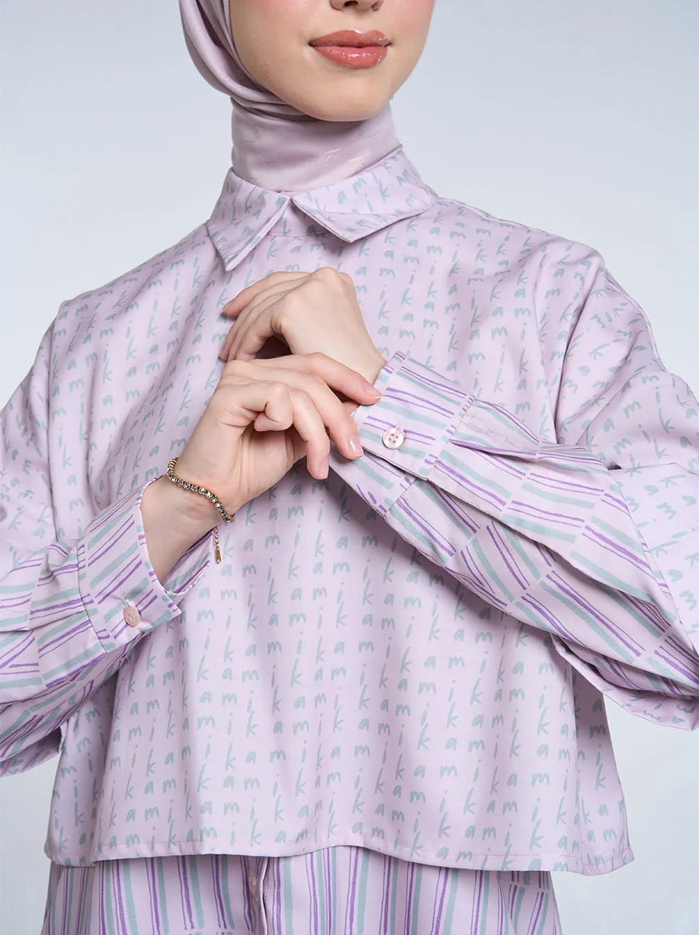 DIANTI LAYERED TOP PALE LILAC