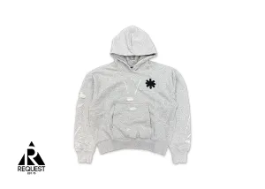 Distressed Classic Logo Hoodie "Grey"