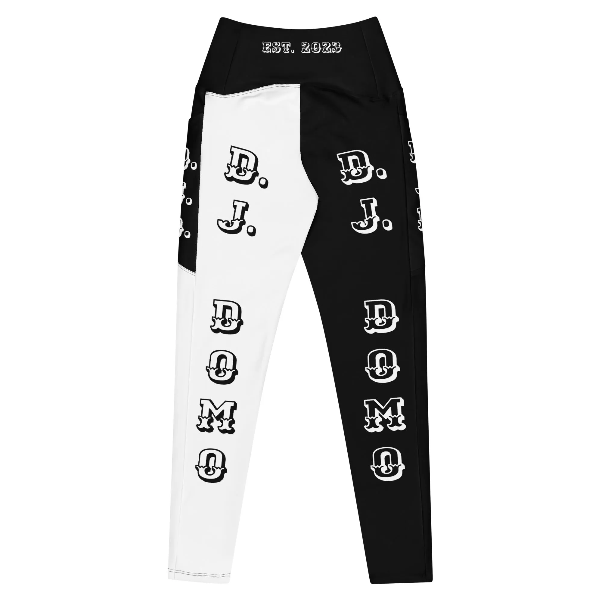 D.J. Domo Leggings with pockets 1 Black/White