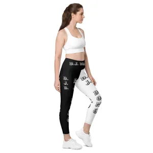 D.J. Domo Leggings with pockets 1 Black/White