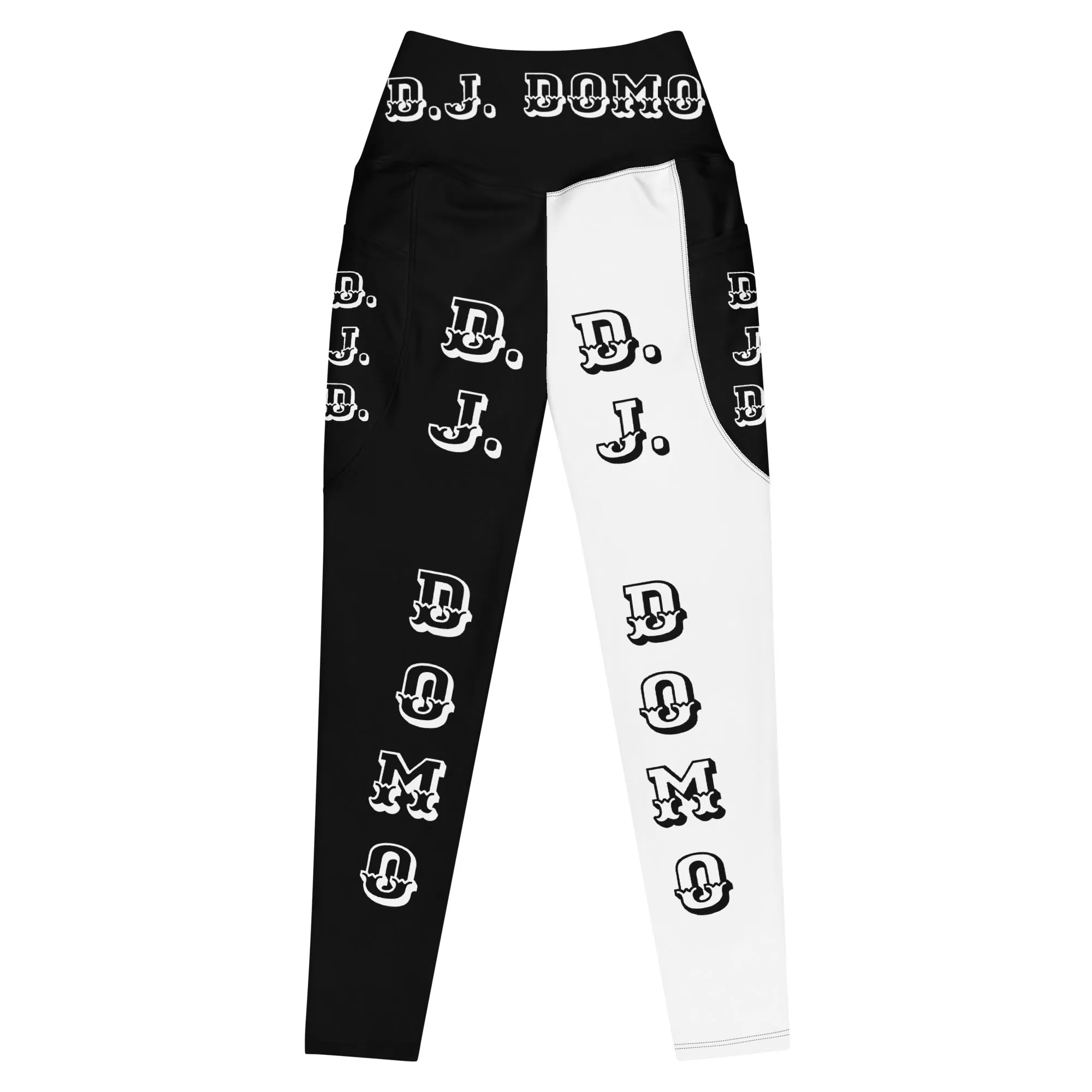 D.J. Domo Leggings with pockets 1 Black/White