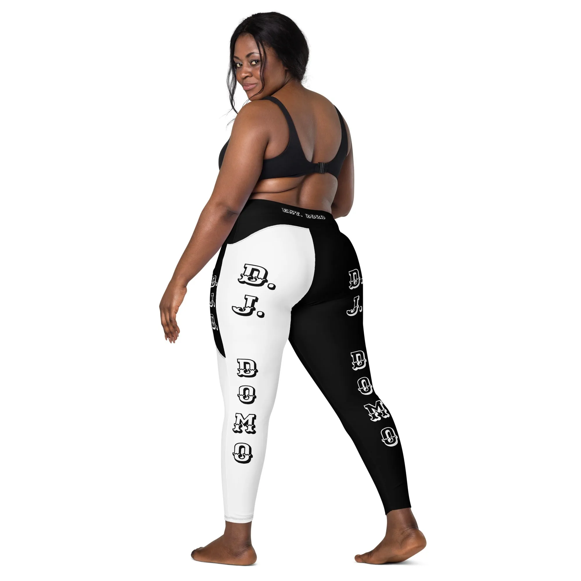 D.J. Domo Leggings with pockets 1 Black/White