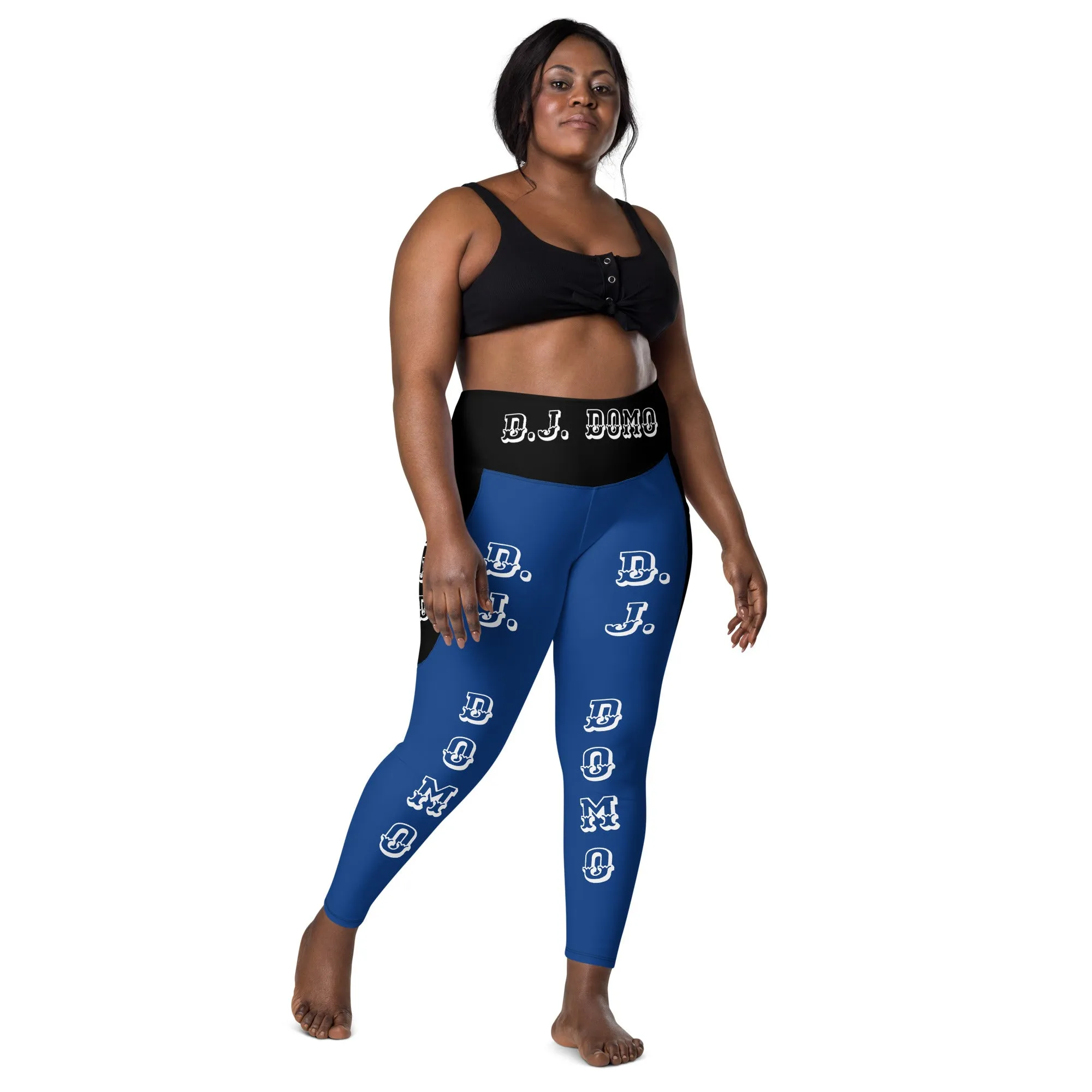 D.J. Domo Leggings with pockets 1 Blue/Black/White