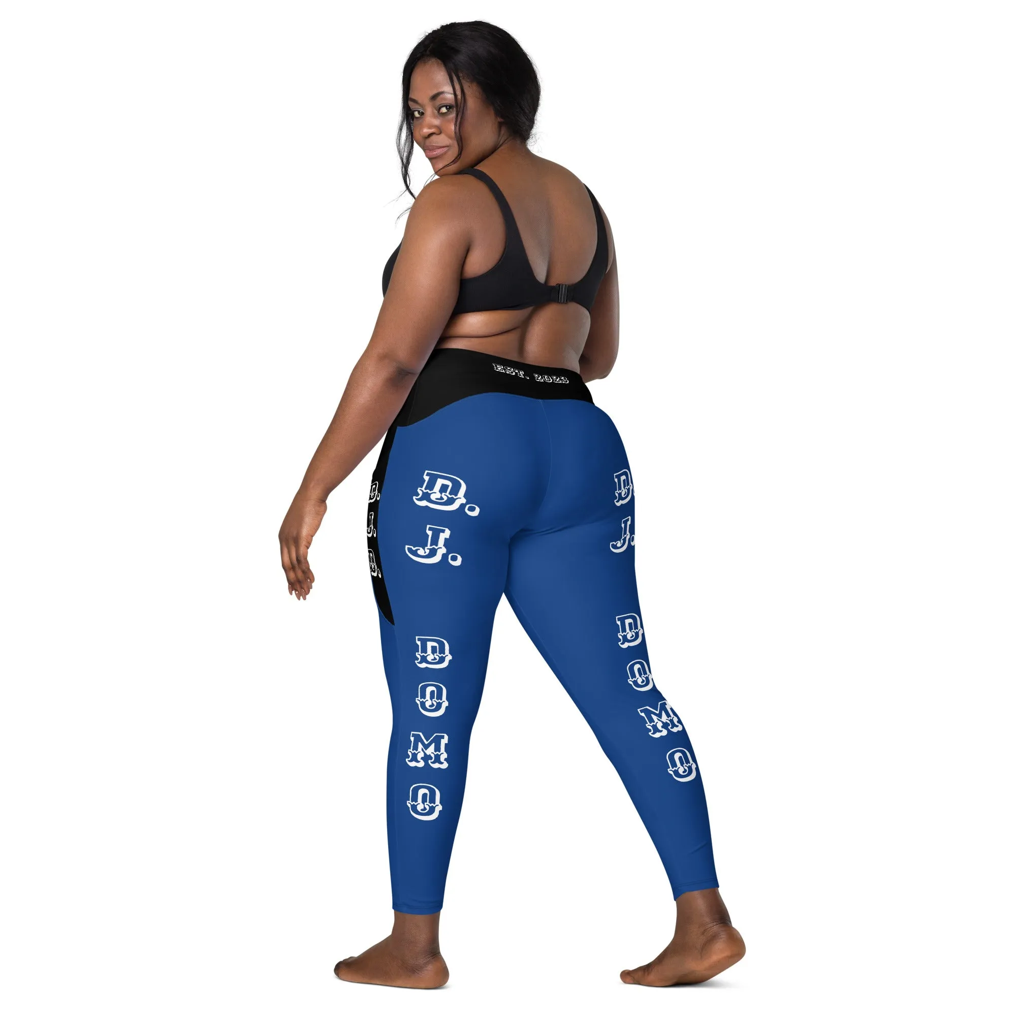 D.J. Domo Leggings with pockets 1 Blue/Black/White