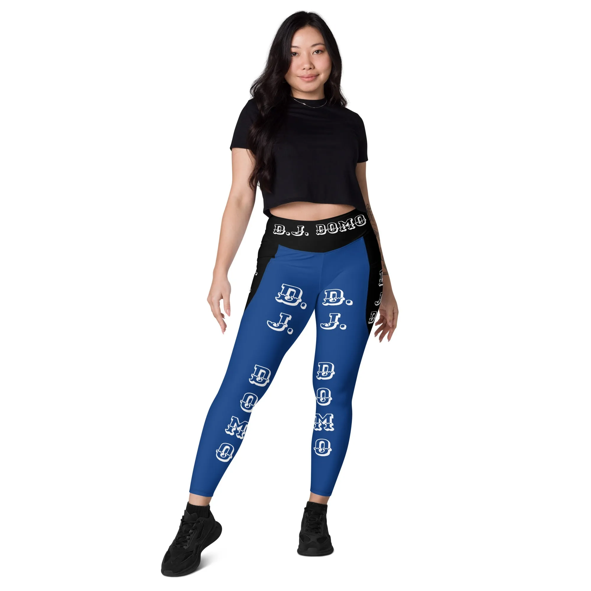 D.J. Domo Leggings with pockets 1 Blue/Black/White