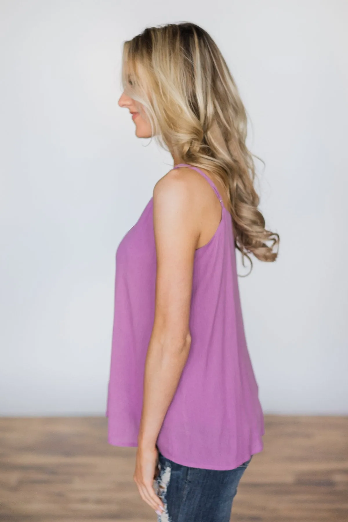 Don't Have to Try Tank Top- Lavender