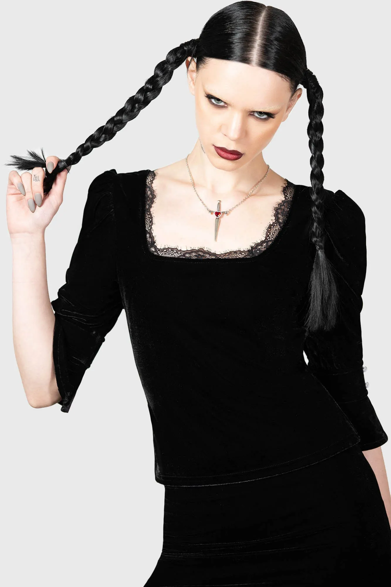 Dottie Dottie Velvet Top