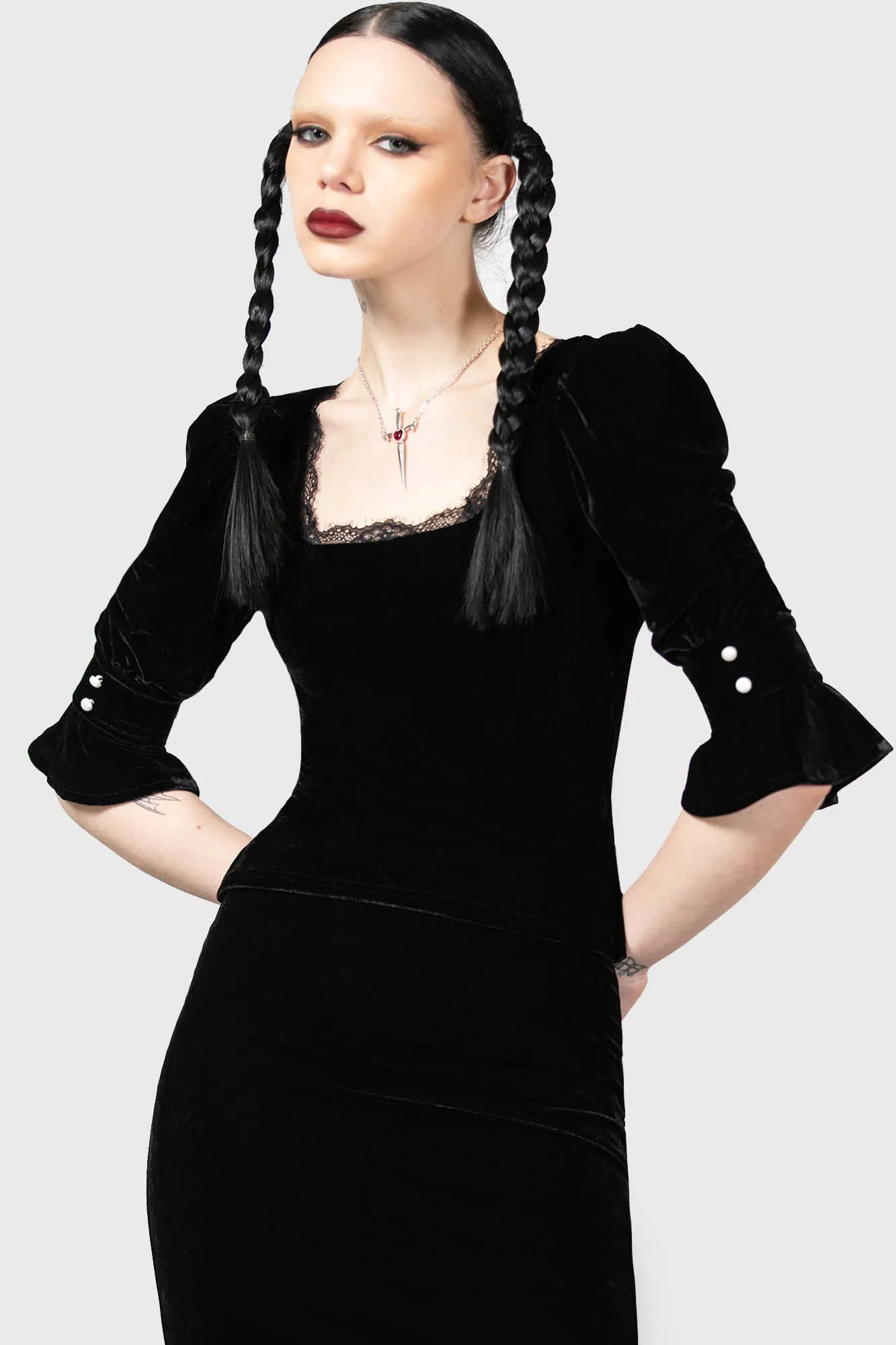 Dottie Dottie Velvet Top