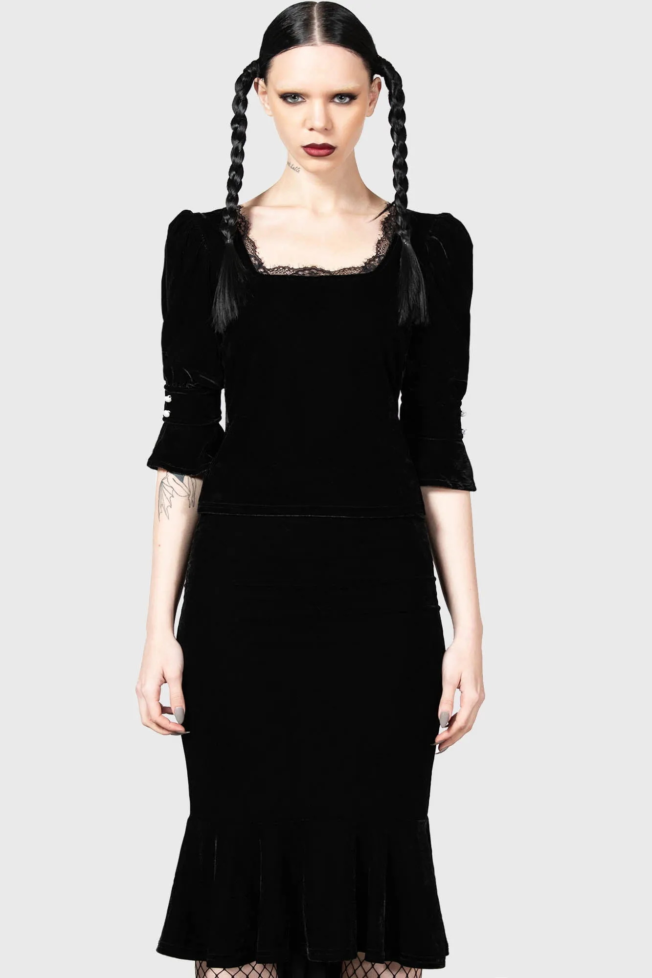 Dottie Dottie Velvet Top
