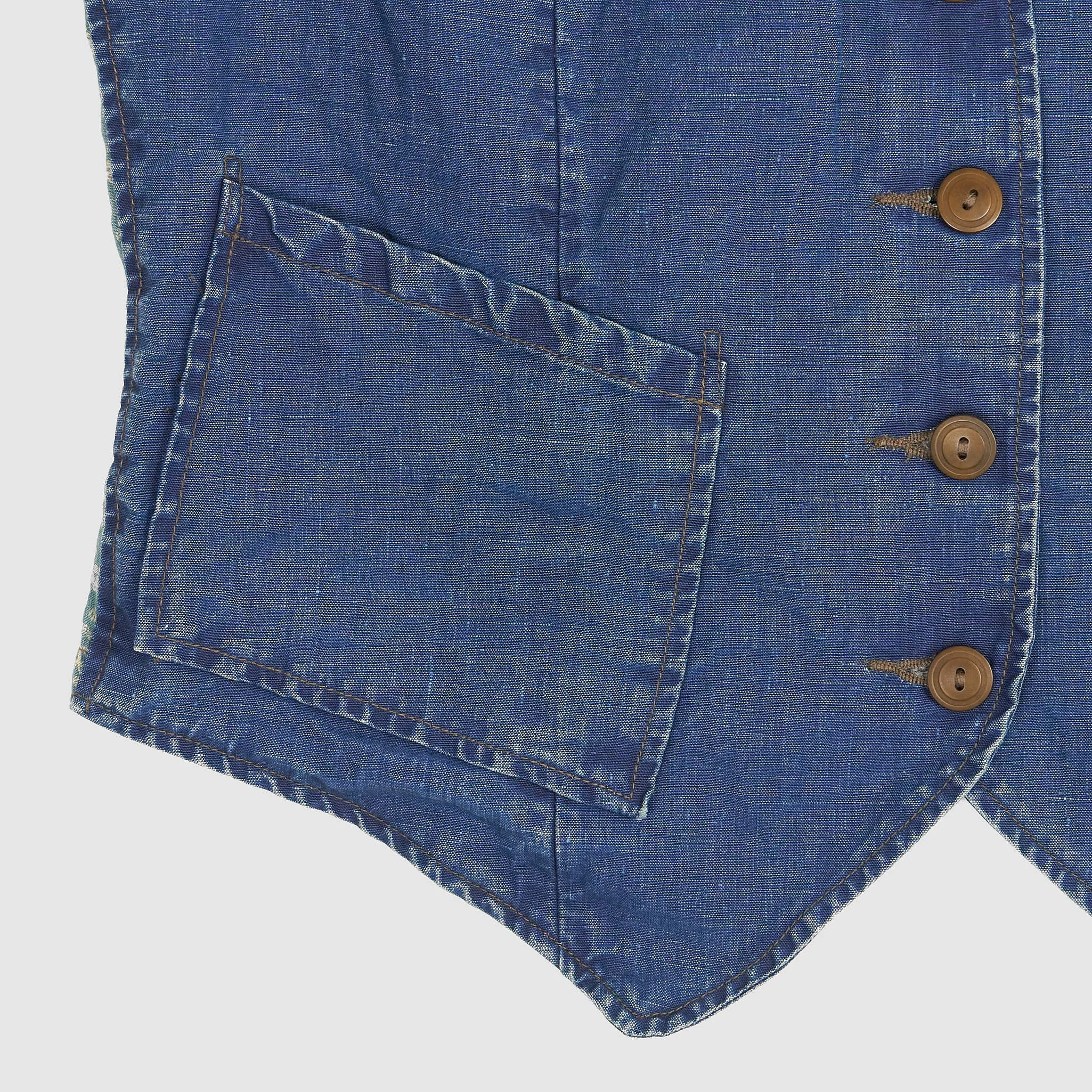 Double RL Ladies Indigo Dyed Vest