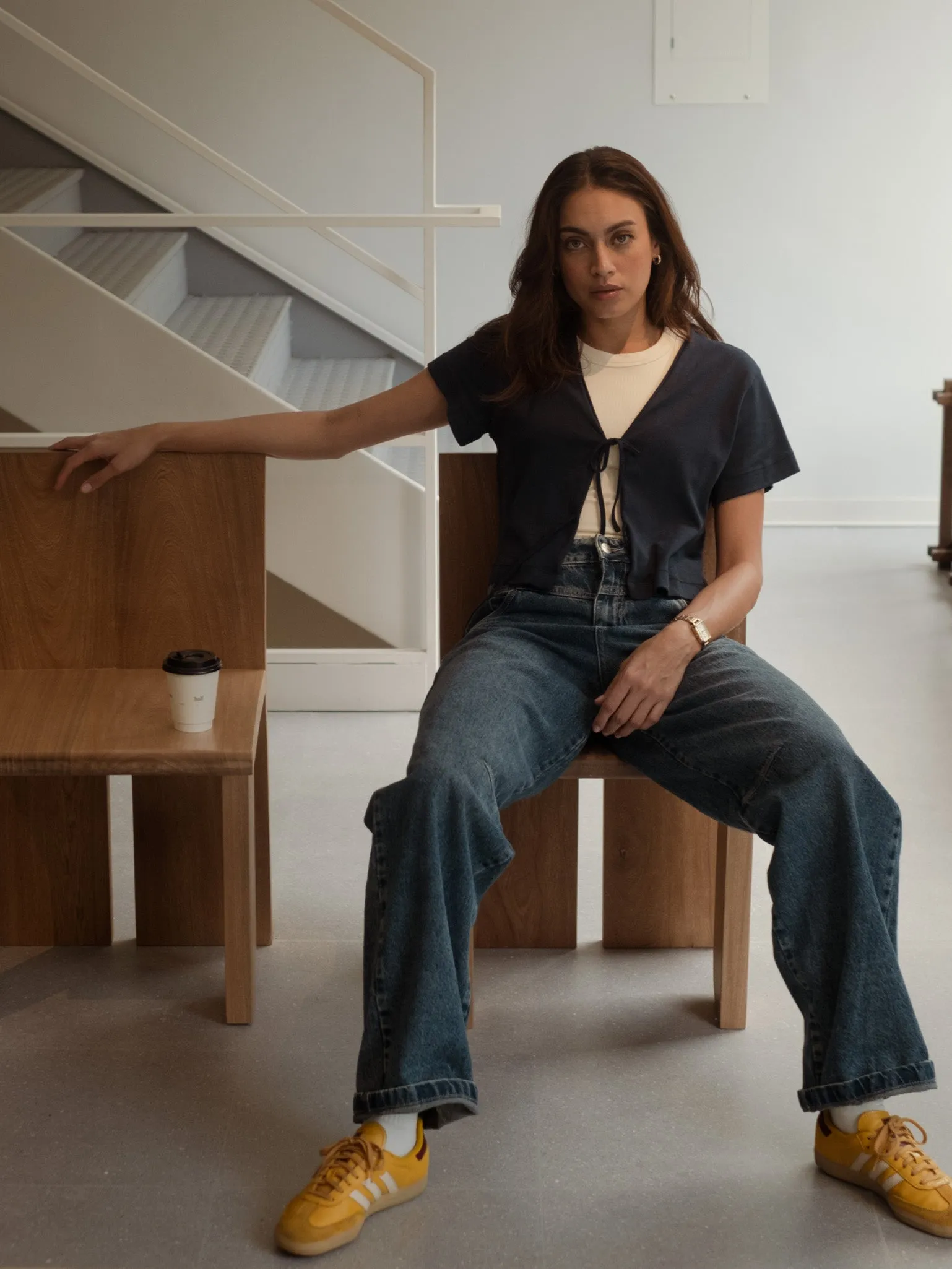DOUBLE WAISTBAND JEAN  - DIRTY CLASSIC BLUE