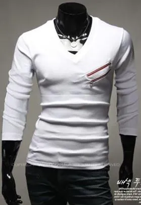 Double Zip Fashion Pocket Tee