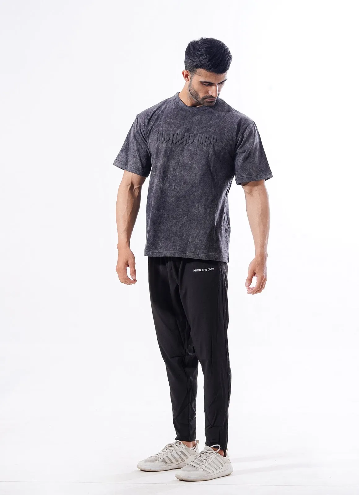 Drippy Acid Wash Tshirt - Black