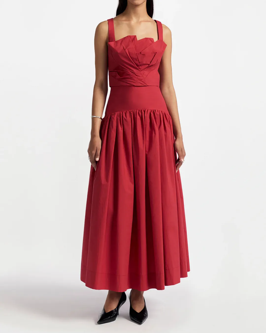 DROP WAIST SEAM SKIRT