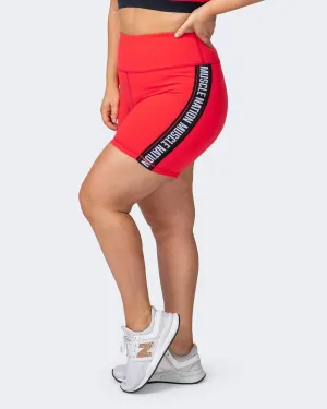 Dynamic Bike Shorts - Hot Red