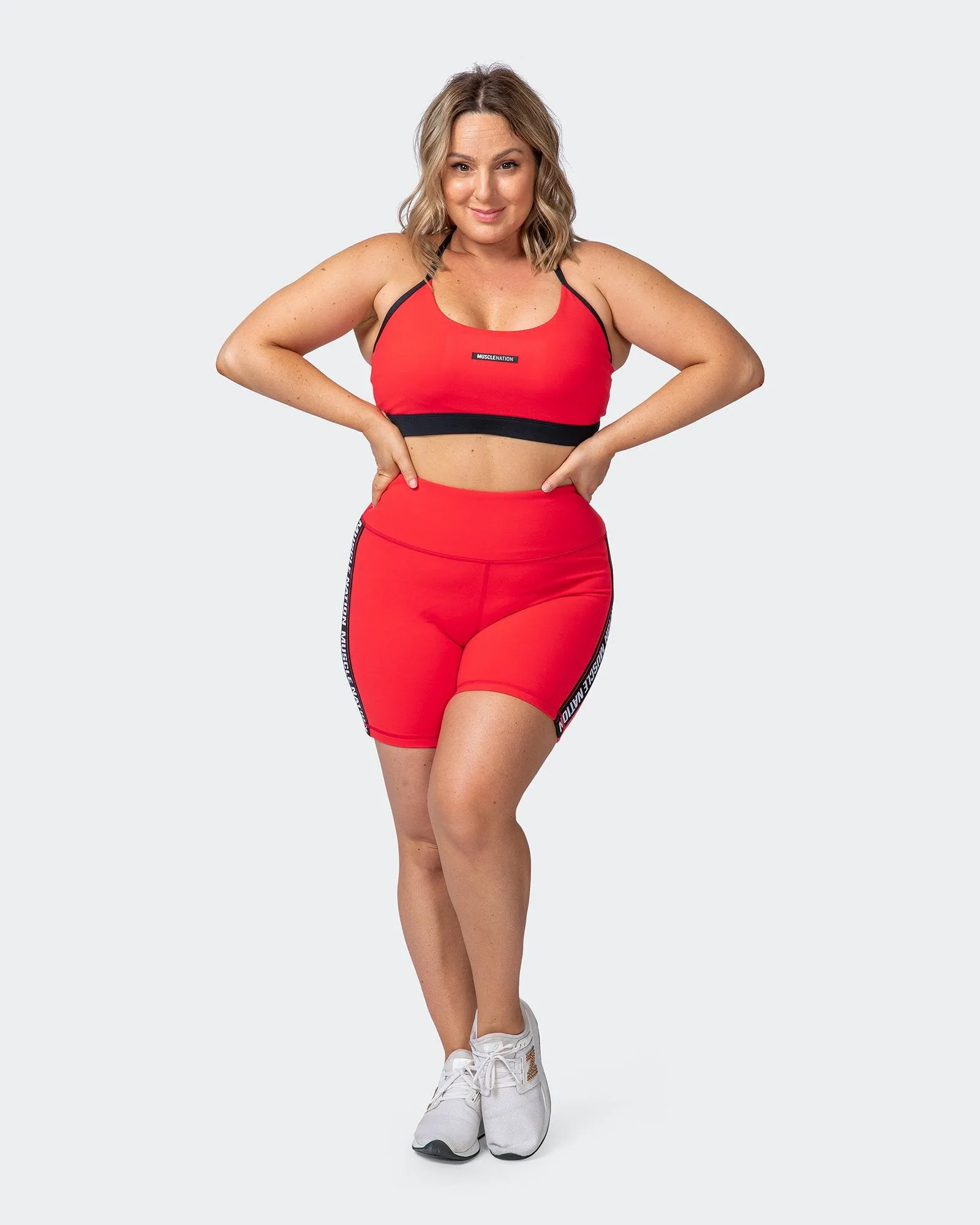 Dynamic Bike Shorts - Hot Red