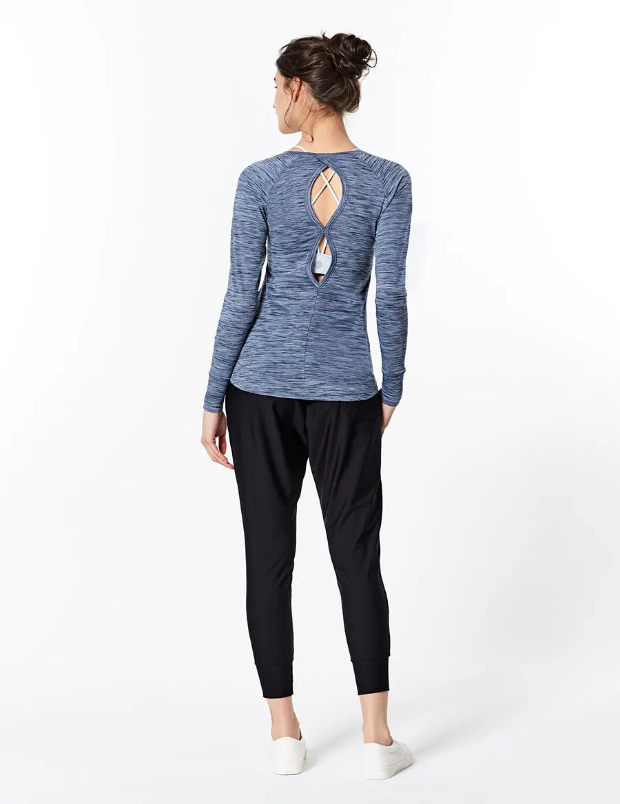 easyoga LA-VEDA Ripplet Long Sleeve - M13 M-Blue