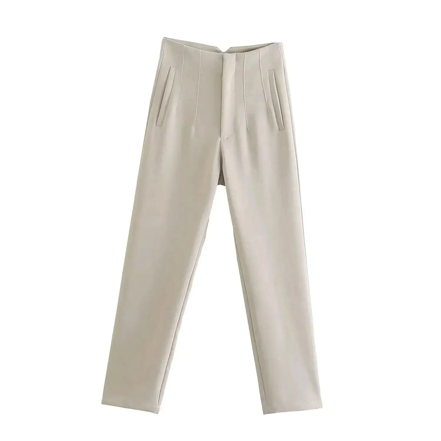 Elegant Solid Pencil Chic Pant