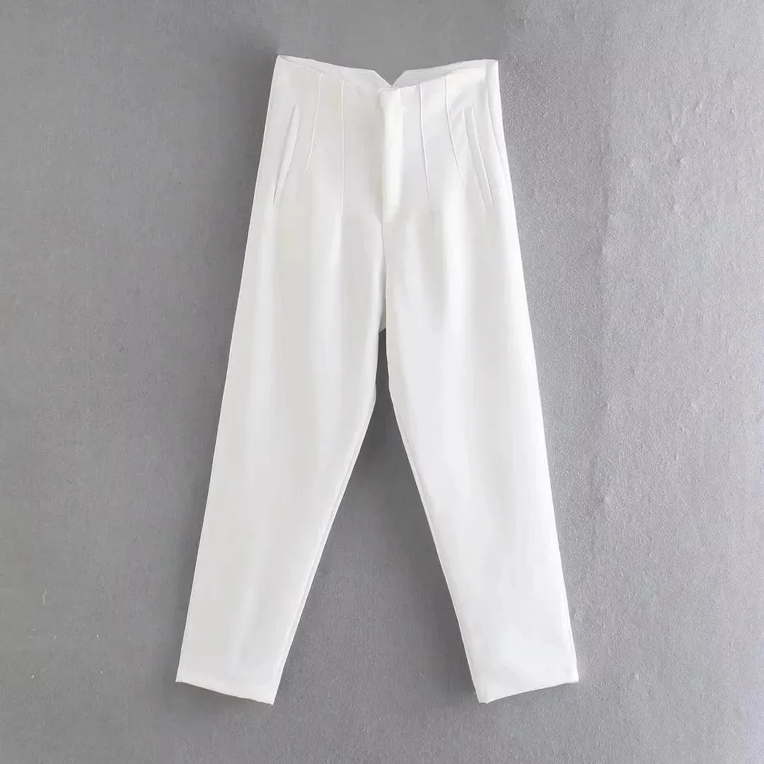 Elegant Solid Pencil Chic Pant