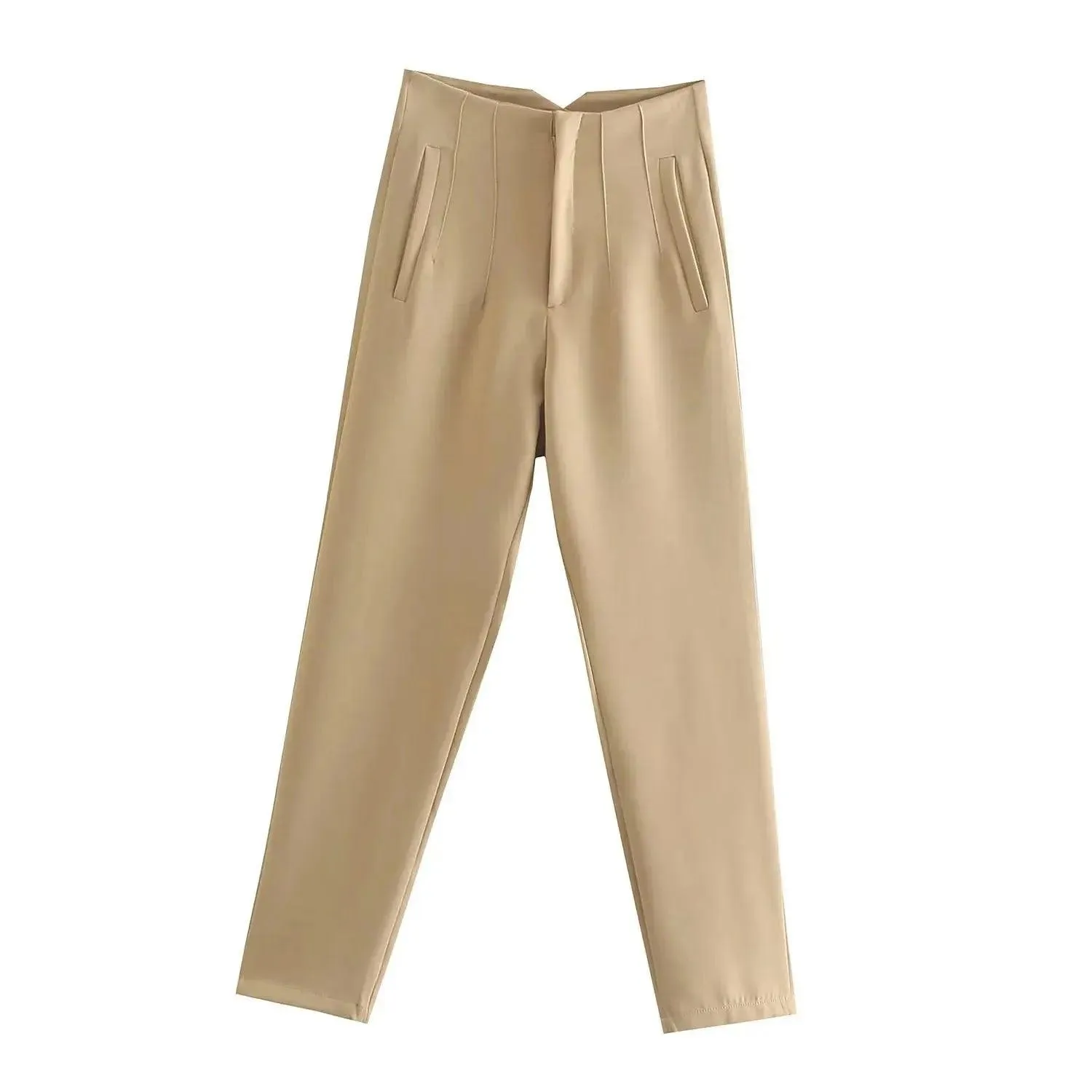 Elegant Solid Pencil Chic Pant